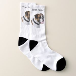 Boxer dog socks