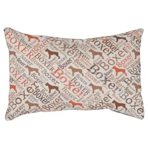 Boxer dog Word Art Pet Bed