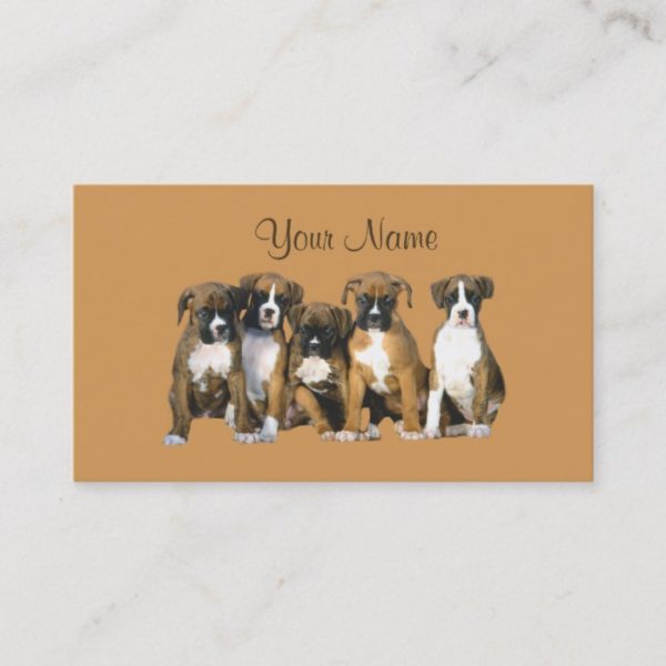 Boxer Lover Business Card