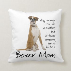 Boxer Mom Pillow