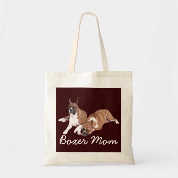 Boxer Mom Tote Bag