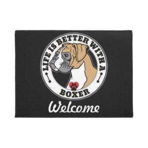 Boxer Personalized Life Is Better With A Boxer Doormat