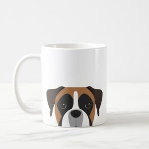 Boxer Portrait Illustration Coffee Mug