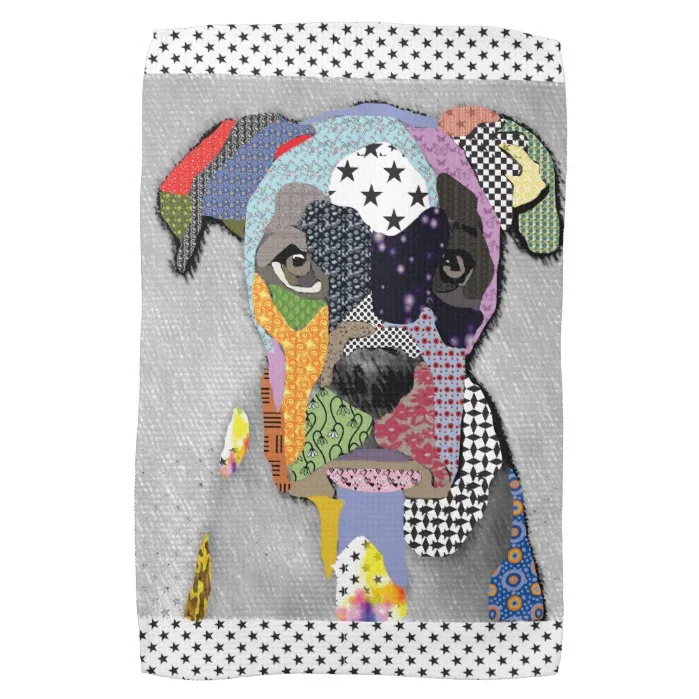 Boxer Portrait Towel