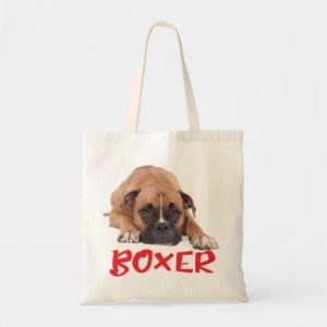 Boxer Puppy Dog Red Boxers Red Love Tote Bag