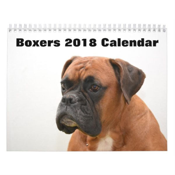 Boxers Dogs 2018 Calendar