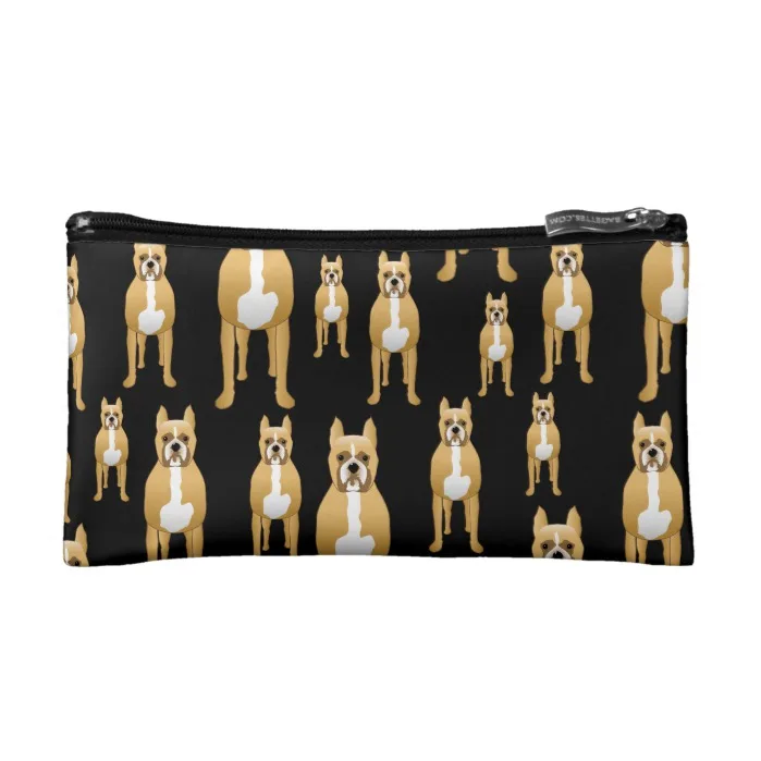 Boxers on Black. Makeup Bag