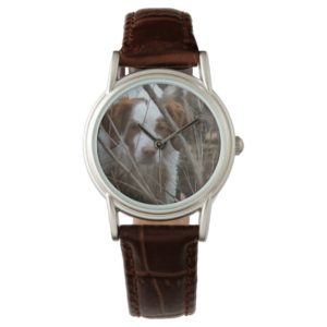 Brittany Classic Brown Leather Wrist Watch