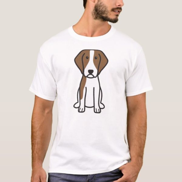 Brittany Dog Cartoon T-Shirt