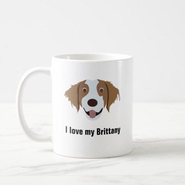 Brittany Dog Coffee Mug - I love my Brittany Dog