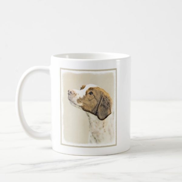 Brittany Painting - Cute Original Dog Art Coffee Mug