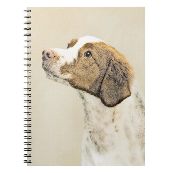 Brittany Painting - Cute Original Dog Art Notebook