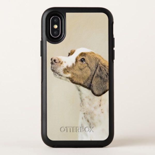 Brittany Painting - Cute Original Dog Art OtterBox iPhone Case