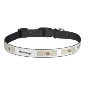 Brittany Painting - Cute Original Dog Art Pet Collar