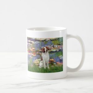 Brittany Spaniel 3 - Lilies 2 Coffee Mug