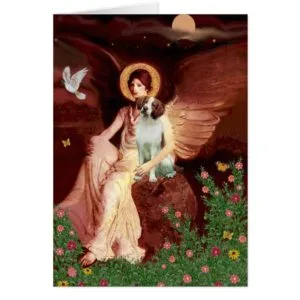 Brittany Spaniel 3 - Seated Angel