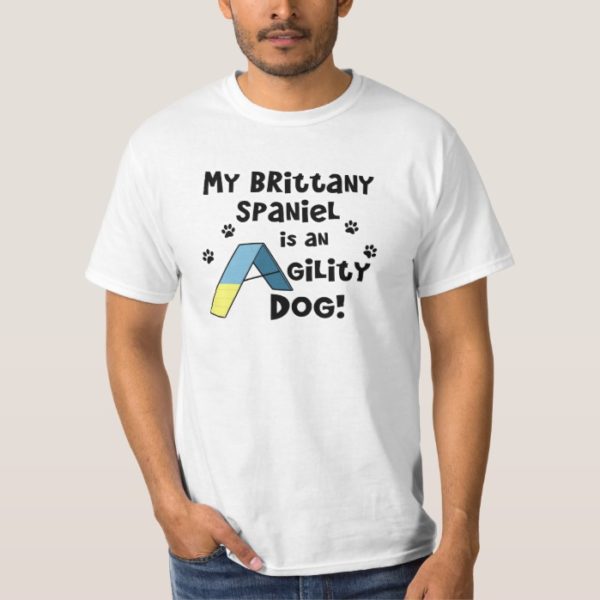 Brittany Spaniel Agility Dog T-Shirt