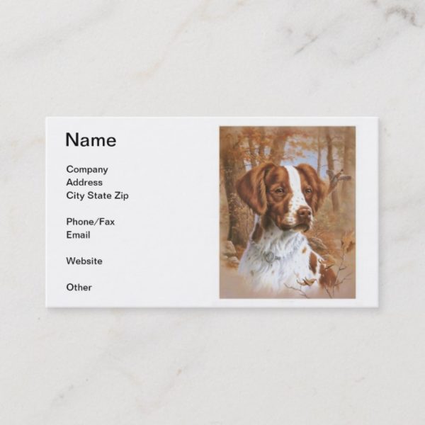 Brittany Spaniel Business Cards