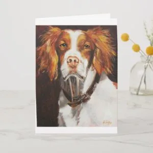 Brittany Spaniel Card