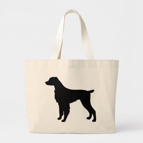 Brittany Spaniel Dog Large Tote Bag