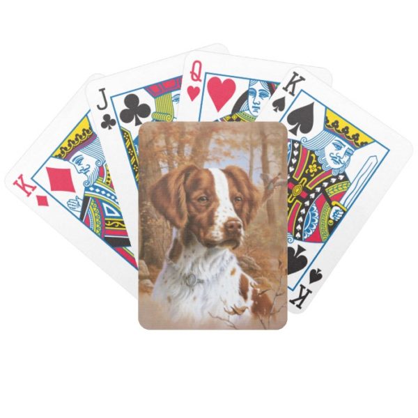 Brittany Spaniel Dog Playing Cards