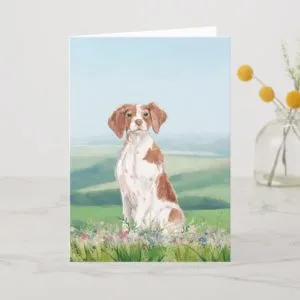 Brittany Spaniel Thank You Card