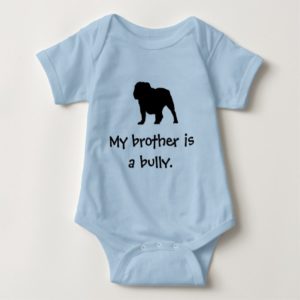Brother Bully Blue Baby Bodysuit
