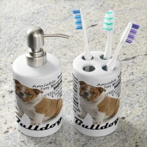 Bulldog Traits Bathroom Set