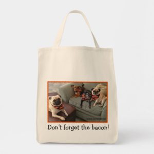 Bumblesnot Tote Bag: Don't Forget the Bacon!
