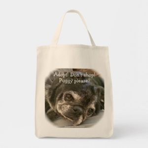 Bumblesnot tote bag: Puggy please?