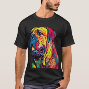 Cane Corso Dog  Italian Mastiff Head Pet Portrait T-Shirt