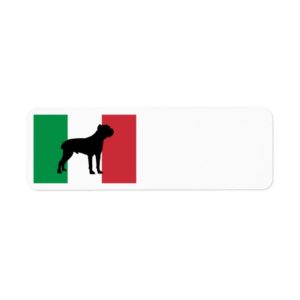 cane corso silhouette flag Italy.png Label