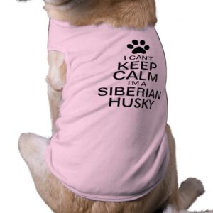 Can't Keep Calm Siberian Husky Dog Tee