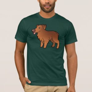 Cartoon Australian Shepherd (red) T-Shirt
