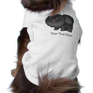 Cartoon Pomeranian (black) Shirt