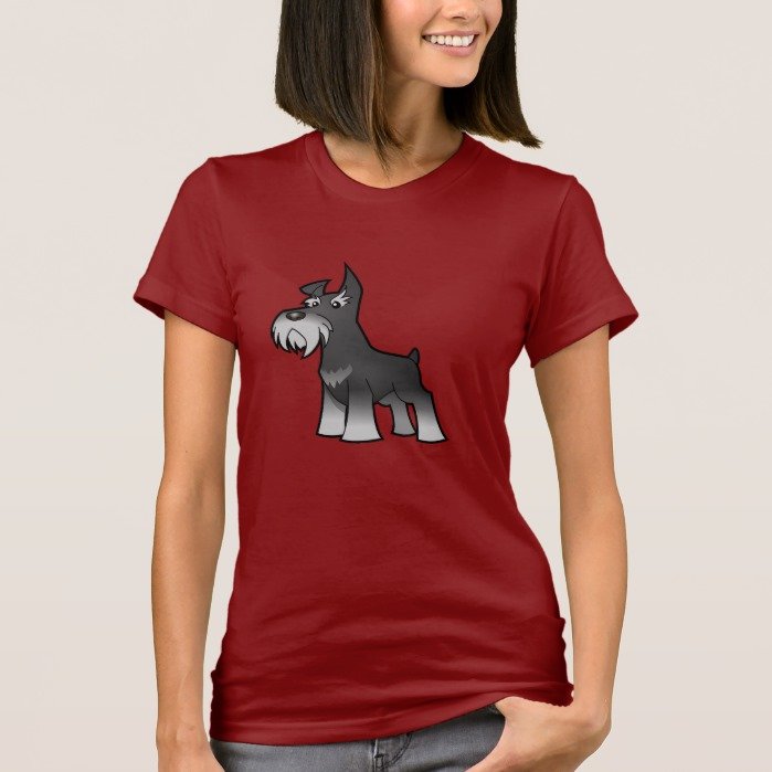 Cartoon Schnauzer (salt & pepper) T-Shirt