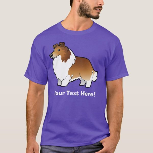 Cartoon Shetland Sheepdog / Collie T-Shirt