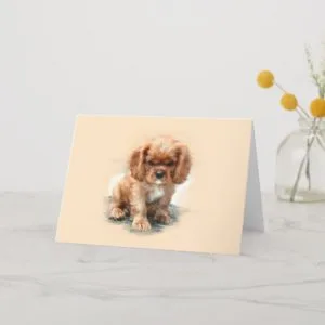 Cavalier King Charles Spaniel Card