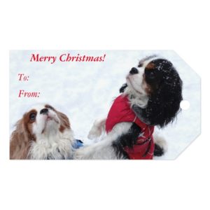 Cavalier King Charles Spaniel Christmas Gift Tags