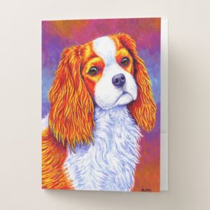 Cavalier King Charles Spaniel Dog Pocket Folder