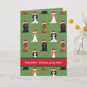 Cavalier King Charles Spaniel Holiday Card