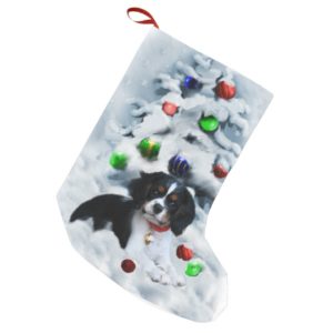 Cavalier King Charles Spaniel Puppy Christmas Small Christmas Stocking