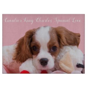 Cavalier King Charles Spaniel Puppy Cutting Board