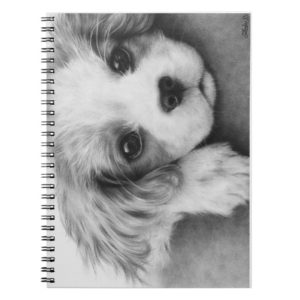 Cavalier King Charles Spaniel Puppy Dog Notebook