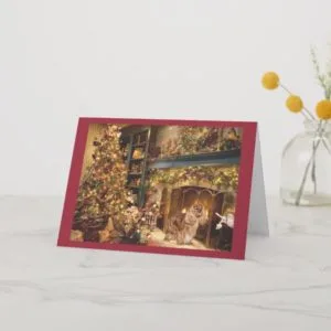 Cavalier King Charles Spaniel Ruby Christmas Card