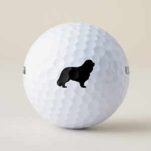 Cavalier King Charles Spaniel Silhouette Golf Balls
