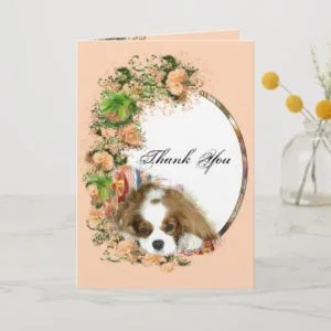 Cavalier King Charles Spaniel Thank You Card