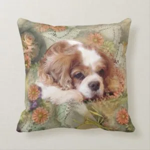 Cavalier King Charles Spaniel Throw Pillow