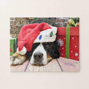 Christmas - Bernese Mountain Dog - Mya Jigsaw Puzzle