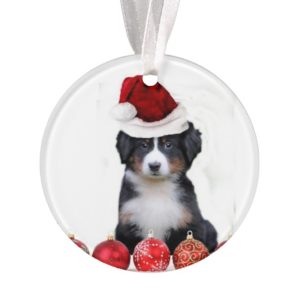 Christmas Bernese Mountain Dog Ornament